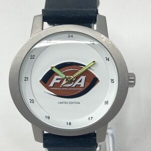 Vtg Sugar Bowl FBA Watch Men 44mm Silver Tone Matte Swiss Parts New Battery 2004